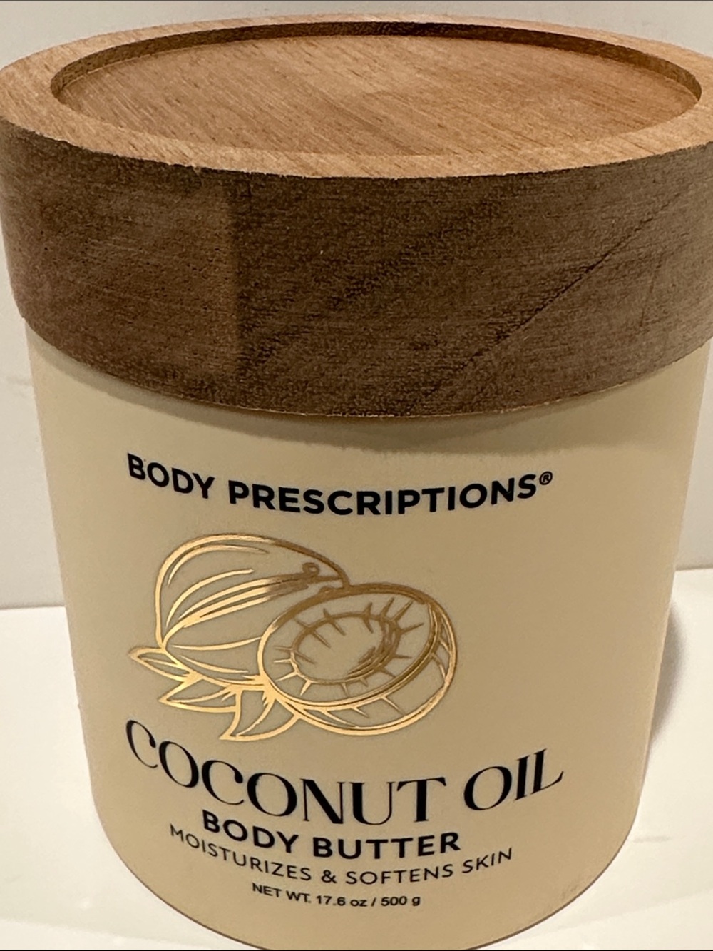 Body Prescriptions Coconut Oil Body Butter Moisturizes & Soften Skin in 17.6 oz.